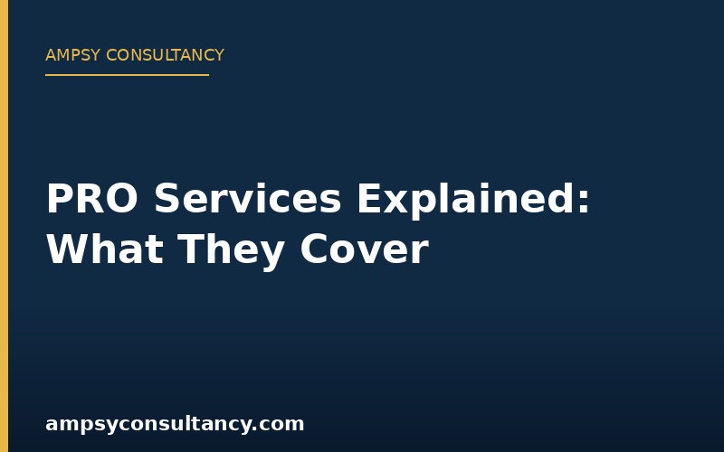 PRO Services Explained: What They Cover